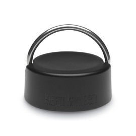 Klean Kanteen Wide Loop Cap with Bale - Dishwasher Safe, Stainless Steel Bottle Cap - Compatible with Wide Mouth Bottles - Black