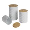 HOME PALETTE Kitchen Canister Set of 3 Tea Coffee Sugar