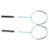 2 PCS X3 Badminton Rackets Iron Alloy Integrated Double Badminton