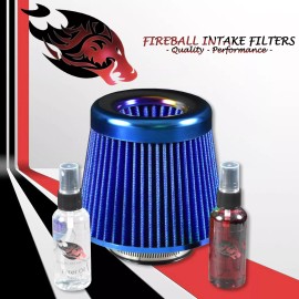 StreetWolf Performance 3" Reusable High Flow Performance Cold Air Intake Filter Kit Blue For Ford