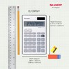 Sharp EL124TGY Twin Power 12-Digit Display Business Calculator