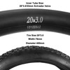 RUTU 2 Pack 20x3 Bicycle Tires Foldable 20x3.0 (76-406), 20