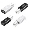 YACSEJAO USB C to USB B Adapter 4-Pack USB C