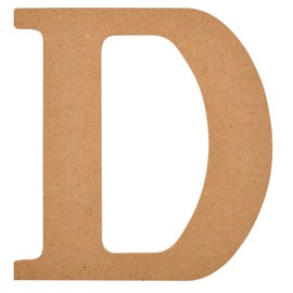 Plaid Unfinished Wood Letter, 8" Wooden Surface Perfect for DIY Arts and Crafts Projects, 63583