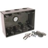 BELL 5390-0 3-Gang Weatherproof Deep Box, Seven 3/4 in. Threaded