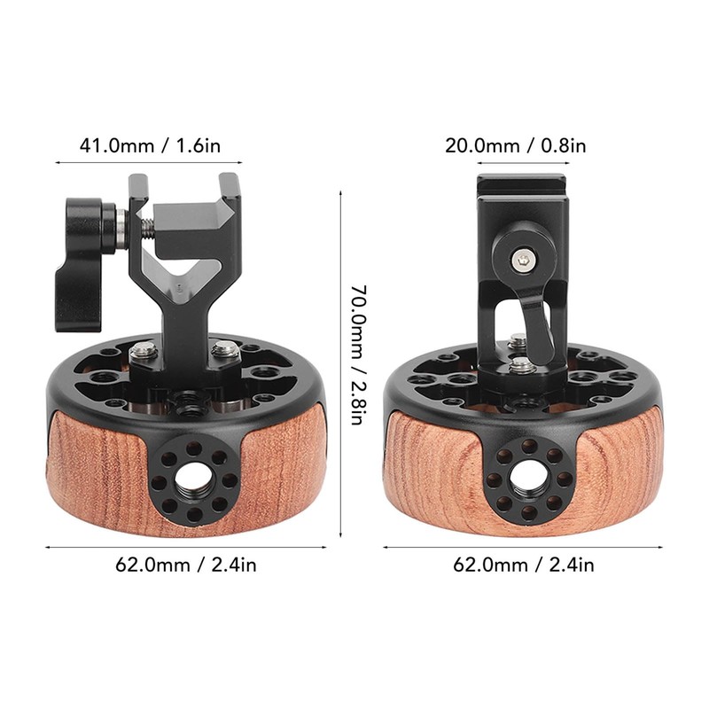 Aluminum Side Handle Grip, Camera Cage Handle Handgrip with Quick