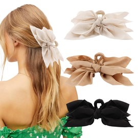 Canitor Large Claw Clips for Women Thick Thin Hair Boho Bandana Western Bow Knot Fashion Decorative Cute Hair Accessories Gift for Women Teen Girls