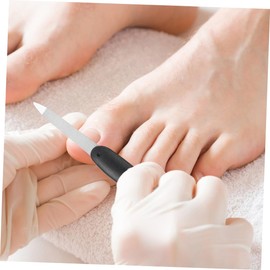 BIUDECO Folding Trim Nail File 8pcs Metal Nail Files Small Strips Double-Sided Polishing Strips Polishing Tools