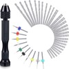 Mudder 57 Pieces Micro Hand Drill Bits Set with Pin