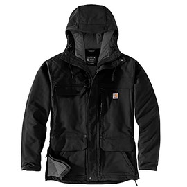 Carhartt Men's Super Dux Relaxed Fit Insulated Traditional Coat, Black, X-Large