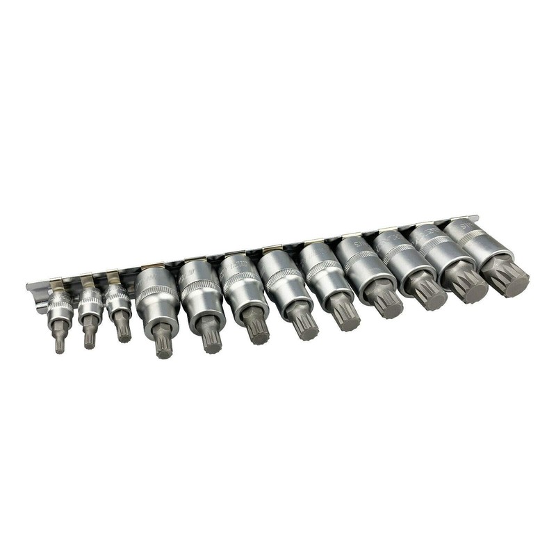Haskyy 12-piece internal multi-tooth XZN sockets, multi-tooth set M4 M5