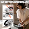 Cordless Electric Scissors, 4V Rechargeable Heavy Duty Rotary Cutter with