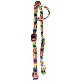 Showman Serape & Sunflower Print Nylon Single Ear Headstall, Average Full Size Horse