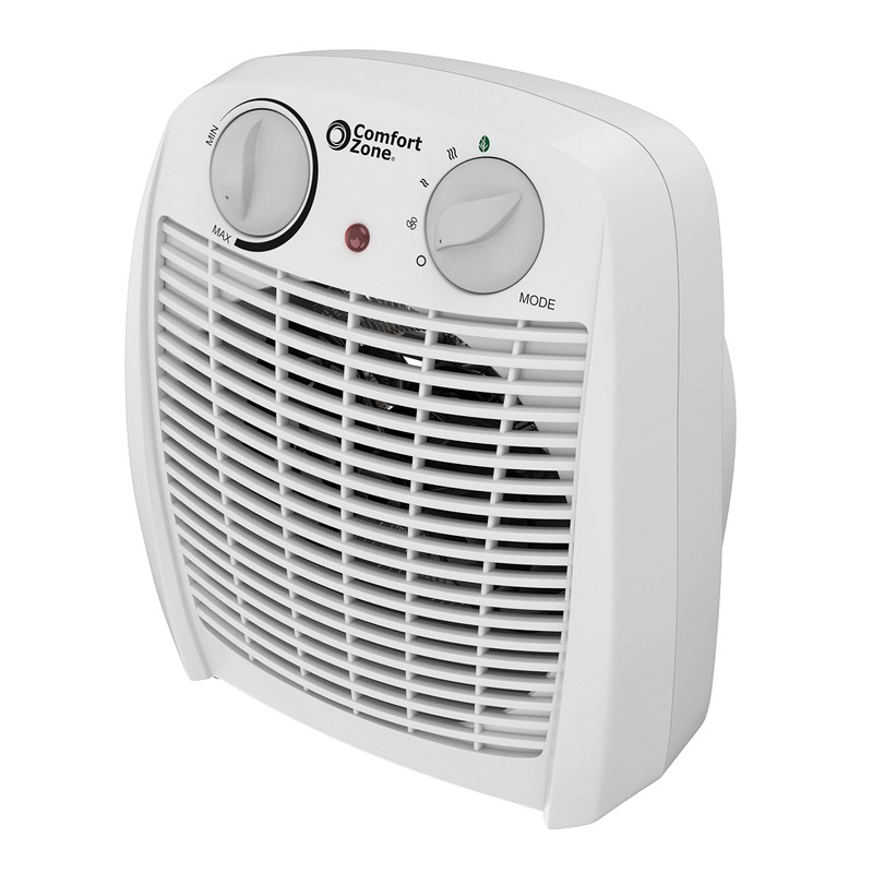 Comfort Zone CZ45E 750/1,500-Watt Fan-Forced Personal Heater with Adjustable Thermostat,
