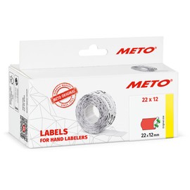 Meto 9506156 22 x 12 mm Hand Labelers - Fluor Red
