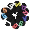 10pcs Golf Iron Head Cover with Large Color Number Waterproof