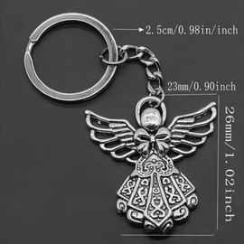 Winged Guardian Angel Guidance Protection Love Keyring Keychain
