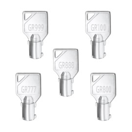 GR777 & GR800 & GR888 & GR100 & GR999 Washer Dryer Machine Key for Greenwald Speed Queen Commercial, Coin Laundry Machine Keys Set of 5