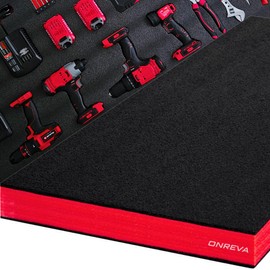 ONREVA Tool Box Foam, 1PC 54x30x3 inch, Foam Inserts for Cases, Polyethylene Storage Sheets for Toolbox Hard Case, Tool Shadow Insert, Kaizen Organizer Sheet