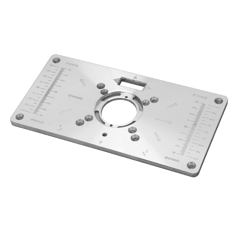 Aluminium Router Table Insert Plate for Woodworking Benches Milling Trimming