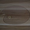 EXCEART Acrylic Painting Palette Mixing Palette Transparent Oval Art 30