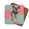 Border Terrier Coaster Set by Artist Leslie Gerry - Set