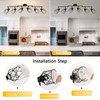 WILON 6 Light Track Lighting Kit 6 Way Ceiling Spotlight-Industrial