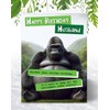 Funny Husband Birthday Card - Grumpy Gorilla Design for Him