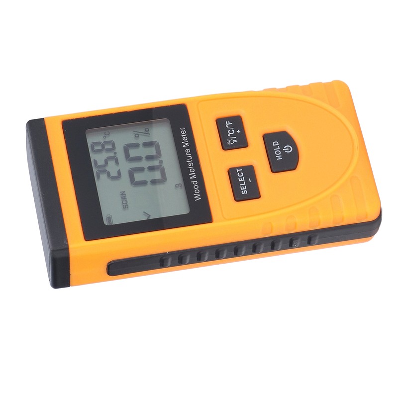 Inductive Wood Moisture Meter High Accuracy LCD Display Lumber Moisture