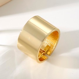 AYWFCBF Bangle Bracelets for Women | Statement Chunky Cuff Bracelet | Trendy Hinged Wide Gold Bangles | Arm Cuff Jewelry for Women