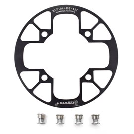 UPANBIKE Mountain Bike Chainring Guard Protector 104BCD Aluminum Alloy Chainring Cover for Chainring Sprocket (Black, 40T-42T)