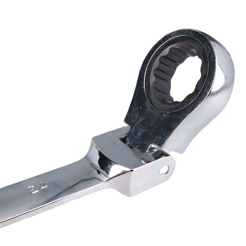 AB Tools 24mm Flexi Headed Ratchet Combination Spanner Metric Wrench