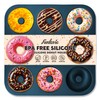 Large Silicone Donut Pan for Baking, 9 Cavity Non-Stick Food