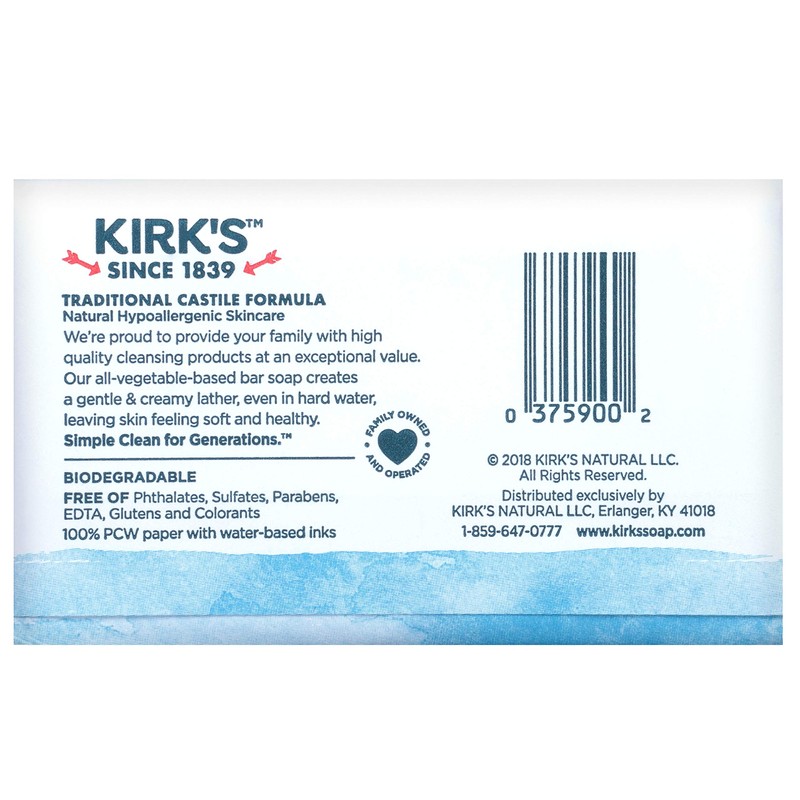 Kirk's Original Coco Castile Bar Soap Original Fresh Scent 4