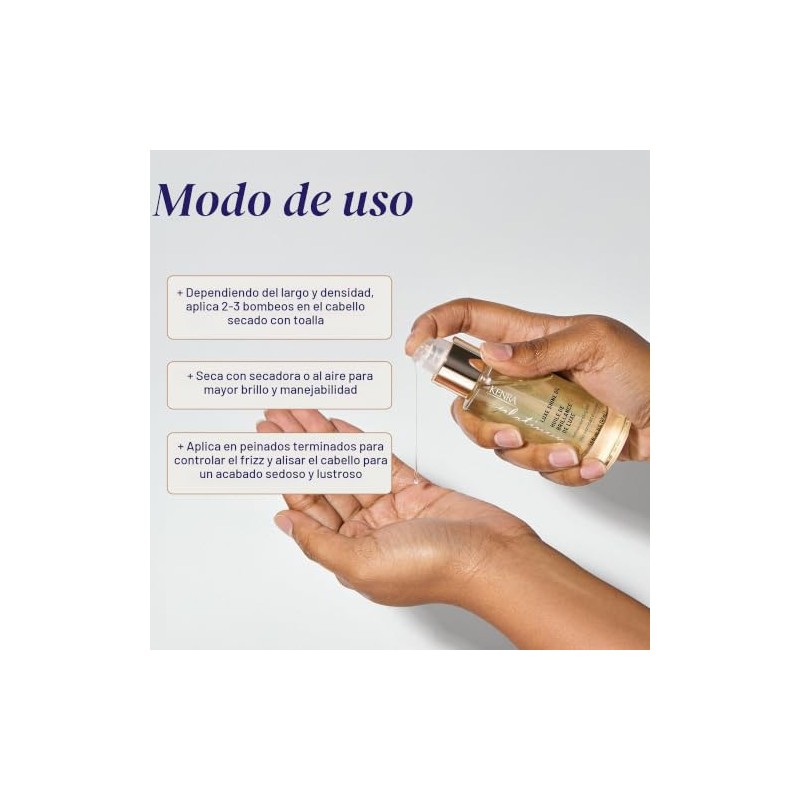 Kenra Platinum Luxe Shine Oil | Elixir nutritivo enriquecido con
