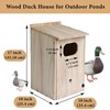 Wood Duck House, Sturdy Weather-Resistant Nesting Box and Shelter