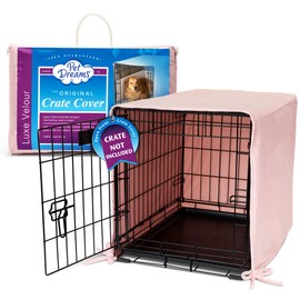 Pet Dreams Dog Crate Cover, Breathable, Dog Kennel Cover, Single Door, Dog Cage Covers for Dog Crates, Fabric Dog Crate Covers (Fits iCrates 18, 24, 30, 36, 42, 48 inches)