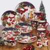 Certified International Magic Of Christmas Santa 16pc Dinnerware Set, Service
