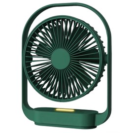 AceMining Fan, Silent Fans & Cooling, Rechargeable Fans, Desk Fan with 4 Speed, USB Fan with Night Light, 330° Rotation Electric Fan, Small Table Fan for Bedroom Office Bedside
