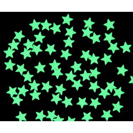 Spooky Glow in the Dark Nail Art Sequins Glitter 2g (5mm Stars)