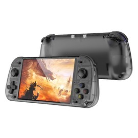 Retro Handheld Game Console 5.1-Inch IPS Screen,Transparent Black