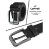 Cartvelli Premium Men's Carbon Leather Belt - Made in Germany