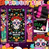 3 fundas para puerta de Día de los Muertos Dia