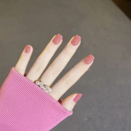 24 PCS Nails for Adults and Women, Peaceful Nail Tips, For Photographs, Weddings, Coming-of-age Ceremonies, Parties, After-parties, False Nails (Cherry Blossom)