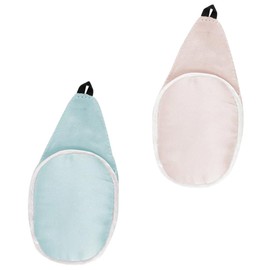 Yardwe 2pcs Glasses Silk Eye Patch Eye Glass Cover Single Eye Patches Amblyopia Correcting Eye Covers Lazy Eye Patches for Adults Kids Eyeglass Supplies L