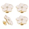 MOROBOR 4pcs Petal Drawer Knobs, Creative Cabinet Drawer Pulls Gold