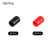 QUARKZMAN Pack of 100 Rubber End Caps Cover Assortment 8