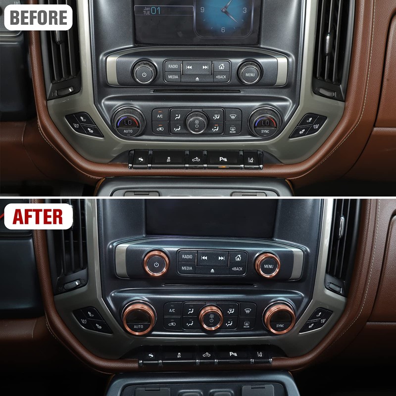 JeCar Center Control Dash Board Switch Button Ring Trim Cover