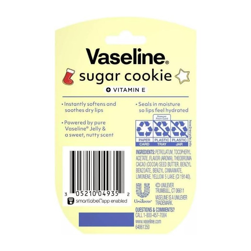 Vaseline Lip Therapy Edición Limitada Sugar Cookie, 7g