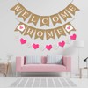 Welcome Home Banner Burlap Welcome Home Decorations, Rustic Bunting Garland